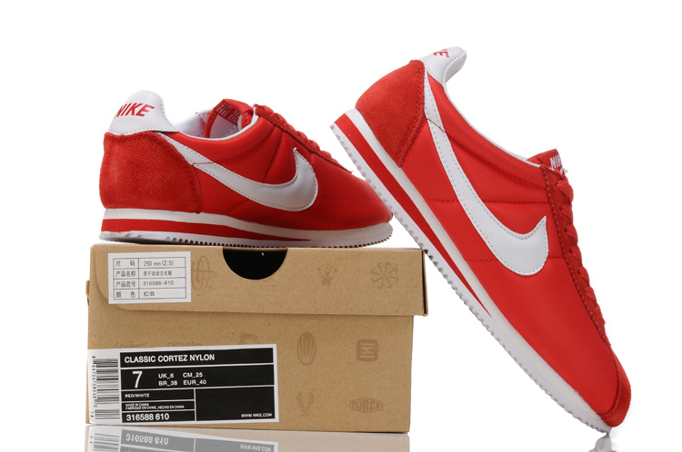 nike cortez leather homme rouge