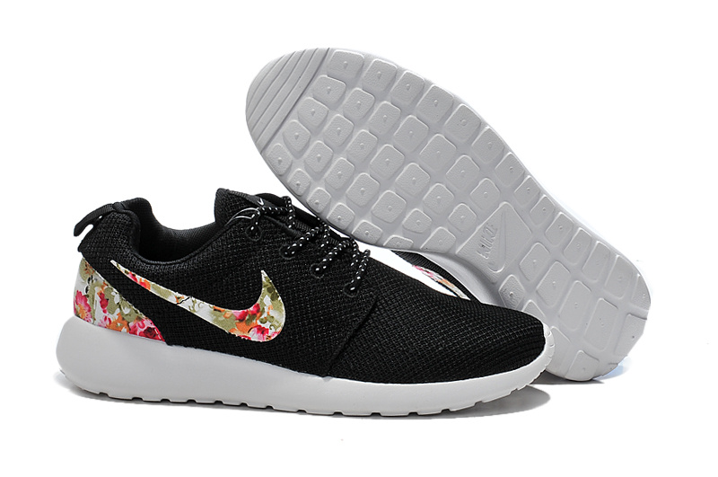 nike roshe run floral femme orange